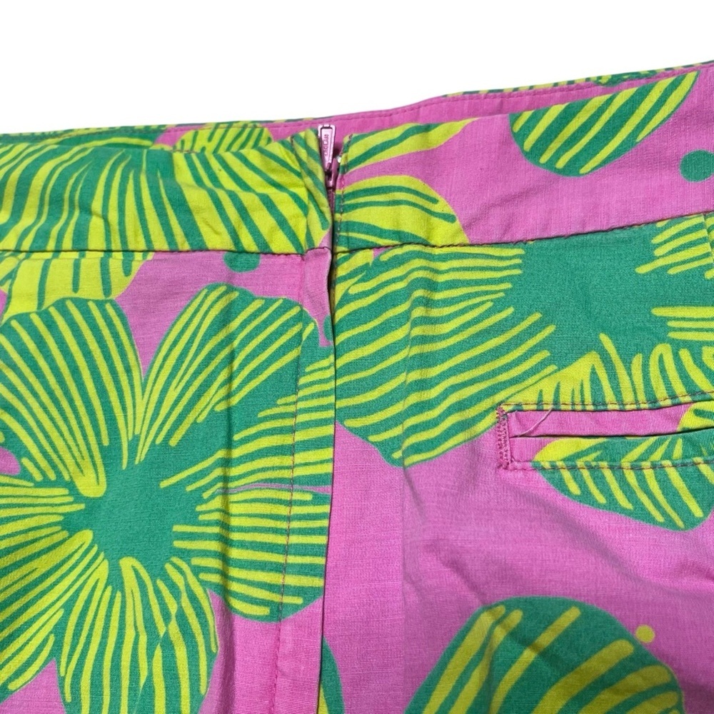 Lilly Pulitzer Hibiscus Vintage Skort Size 4 Pink Green Pockets - Picture 4 of 5